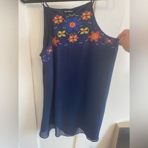 Sequin hearts flowy dress size medium.